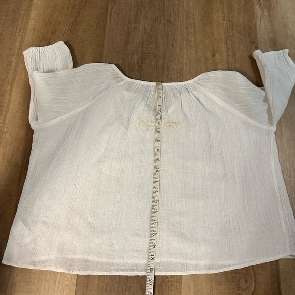 House Of Harlow 1960 women’s white boho flowy blouse size small - Picture 8 of 10